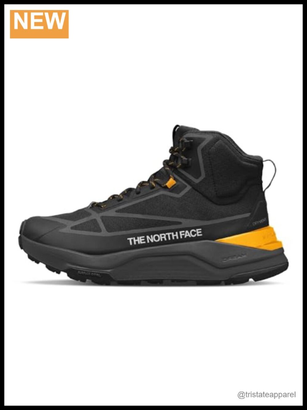 Men's Waterproof Mid Hiking Boots Cushioned Rubber Outsole